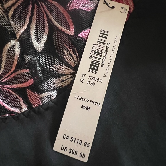 CLEARANCE $99 Victoria’s Secret 2 pc Floral embroidery Cami, Skirt set - Picture 2 of 4